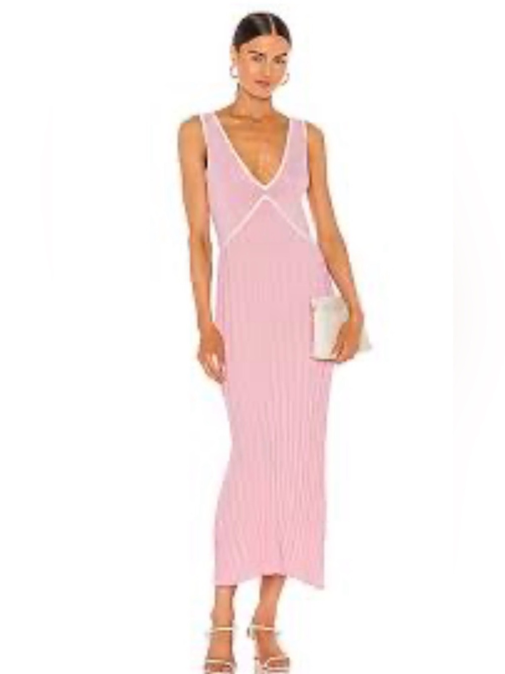 NWT Solid & Striped The Aubrey Dress light pink L